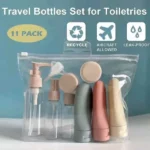 Portable 11-Piece Travel Set 8 Travel Toiletry Bottles Kenya