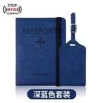Travel wallet with suitcase tag