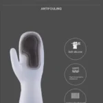 Heat-resistant silicone gloves