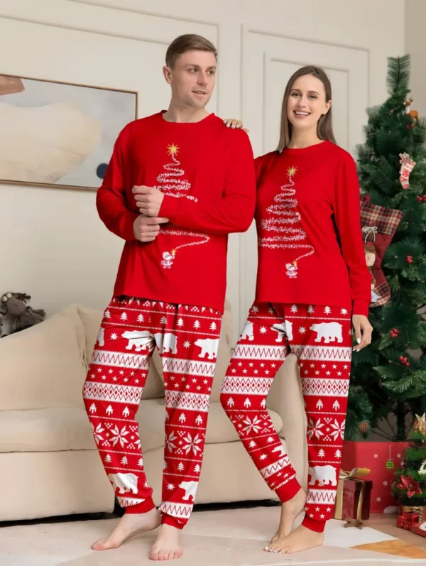 Family matching Christmas pajamas