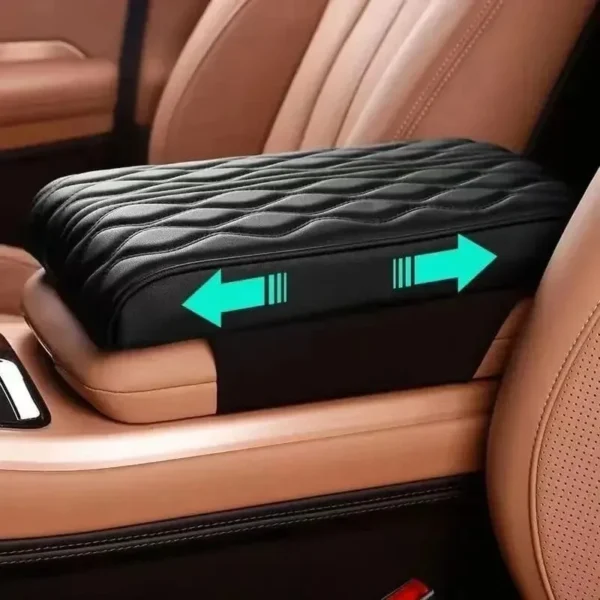 Leather car armrest