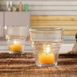 Sturdy glass ice cream bowls