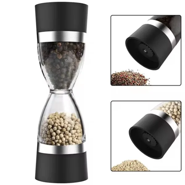 Hourglass salt pepper mill