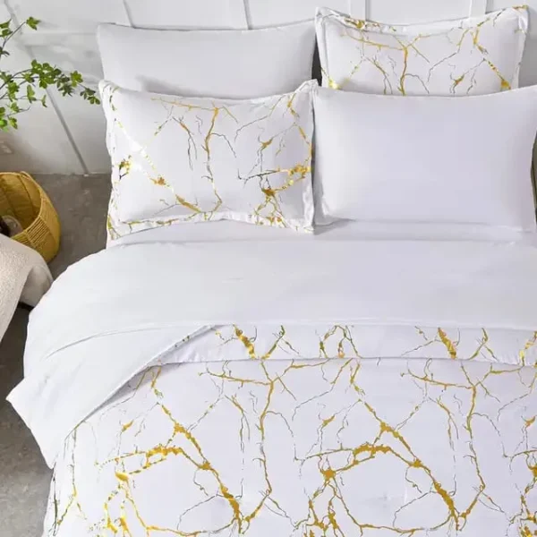 Marble design comforter cover