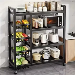 Metallic kitchen organizer