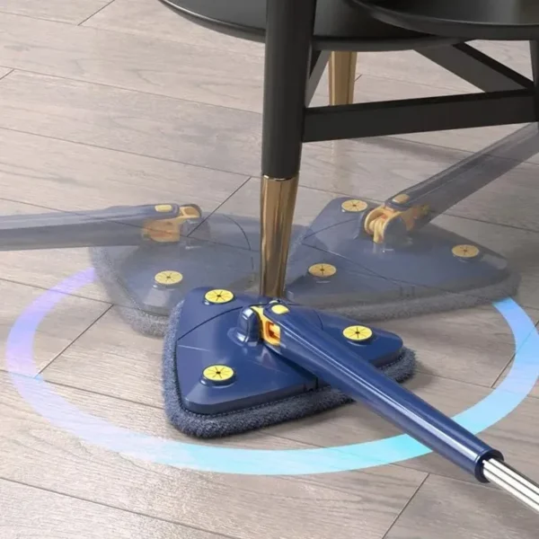 Rotatable microfiber mop