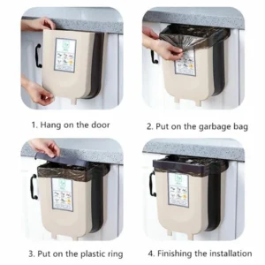 Space-saving waste bin
