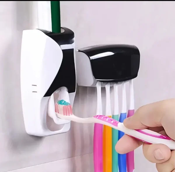 Wall-mounted toothbrush holder