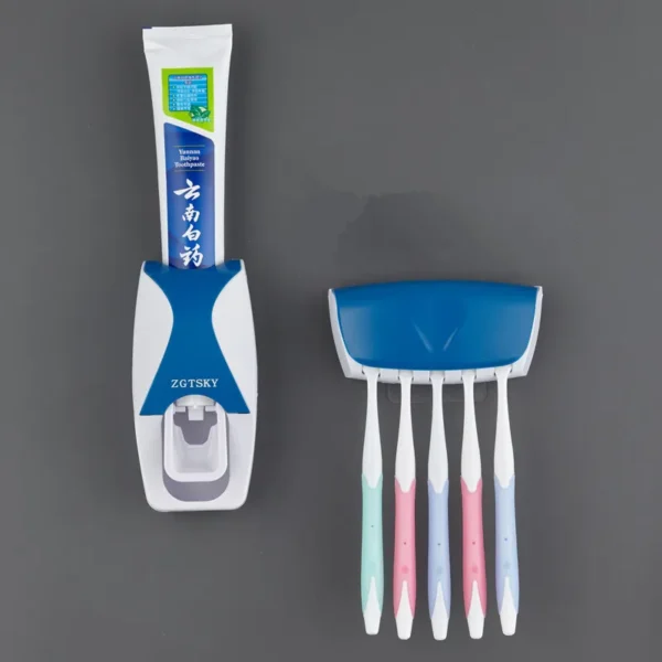 Toothbrush rack with dispenser