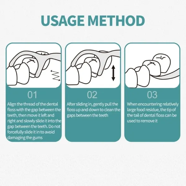 Flossing toothpicks for plaque removal