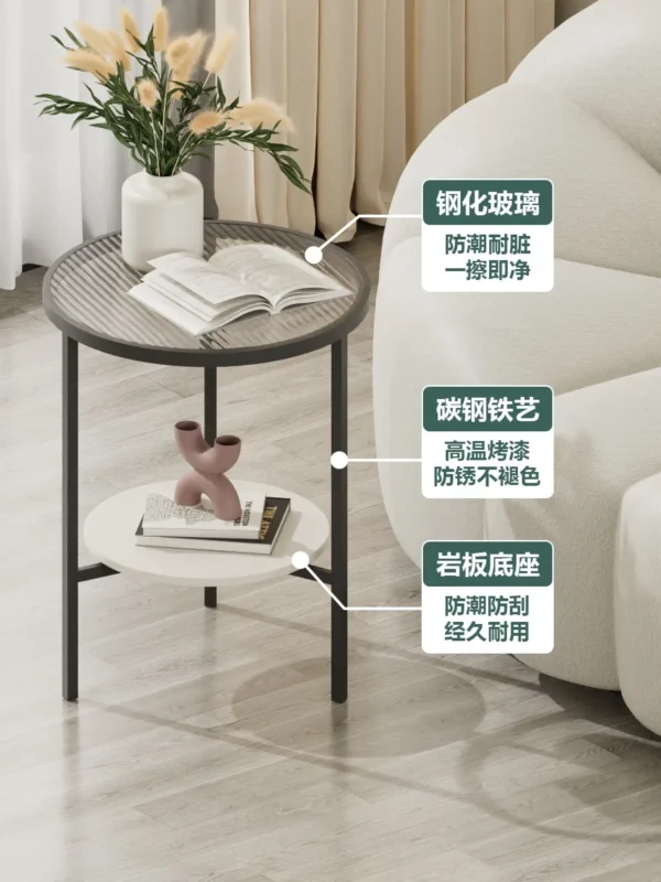 round mini coffee table