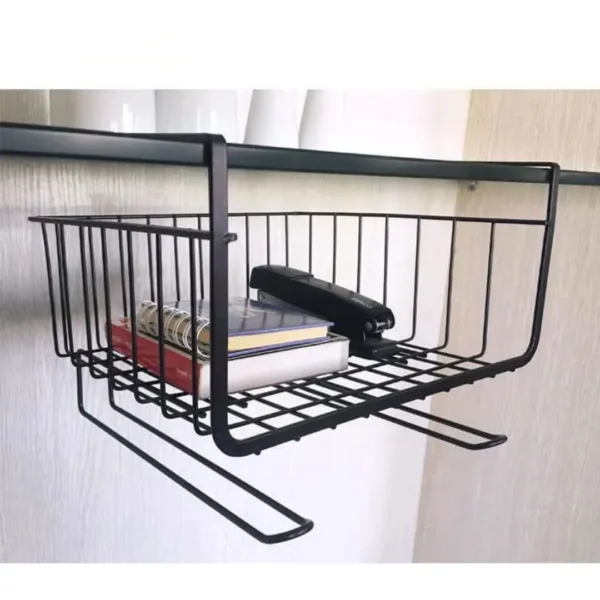 Space-saving shelf organizer