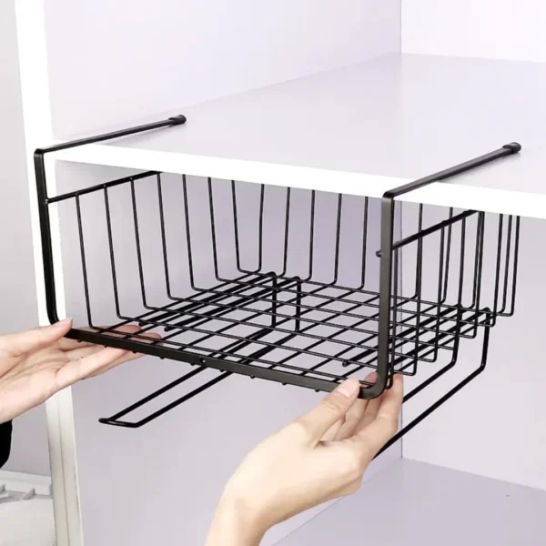 Closet wire rack organizer