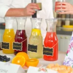Glass carafe with lid