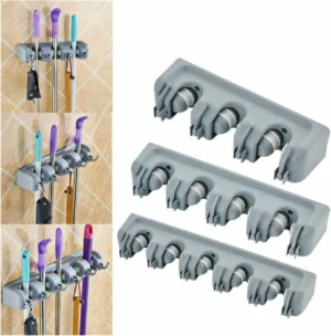 space-saving mop holder