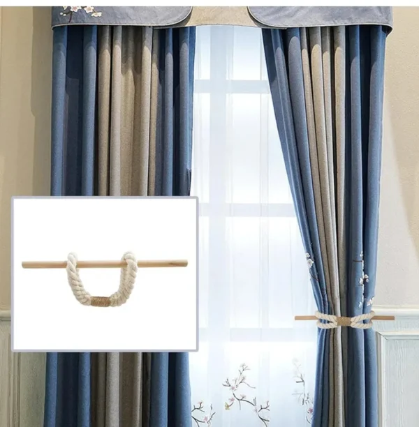 Farmhouse curtain tiebacks