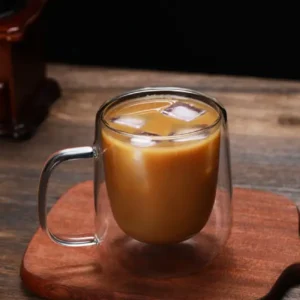 double wall glass mug Kenya