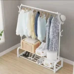 Clothes organizer with side hooks