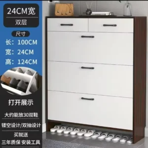 Double-layered shoe organizer