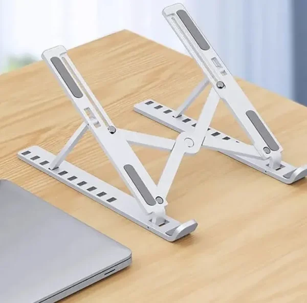 Adjustable ergonomic laptop stand