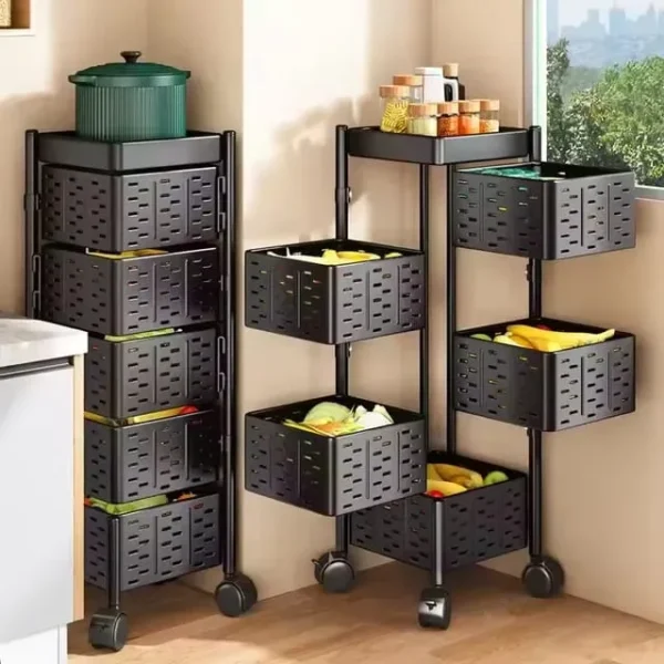 Lockable fruit and vegetable organizer