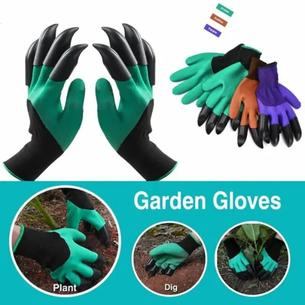 Gardening gloves with claws