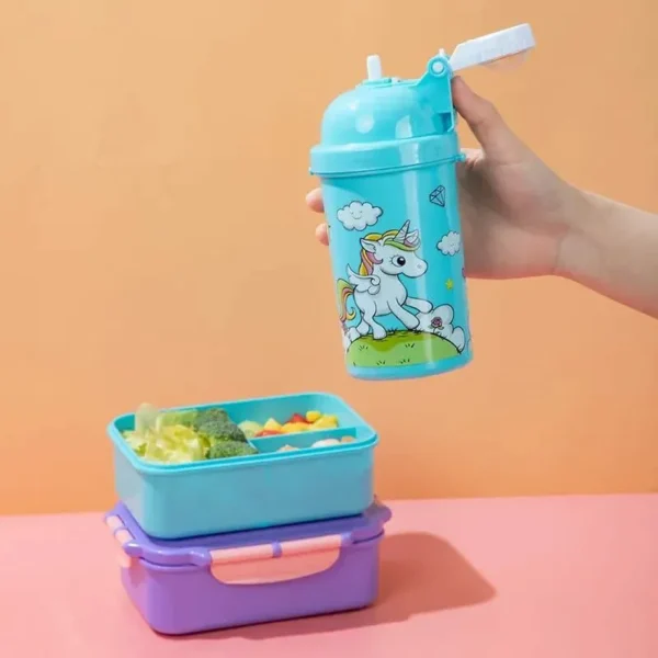 3-compartment snack dish for kids