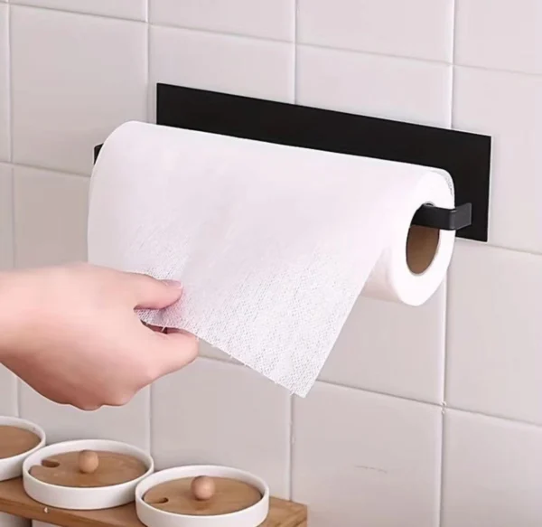 Wall-mounted paper towel rack