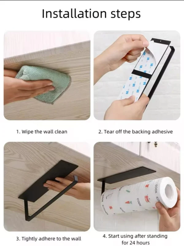 Multipurpose adhesive towel holder