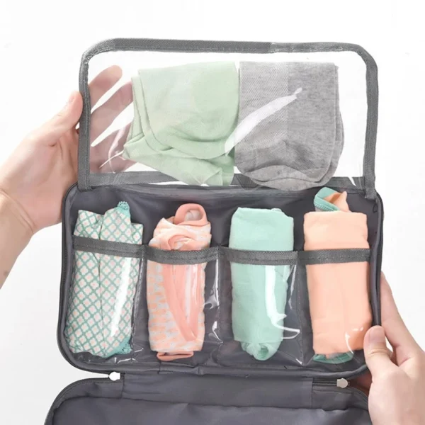 Spacious bra storage bag