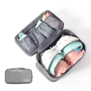 Compact lingerie travel bag