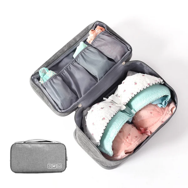 Compact lingerie travel bag