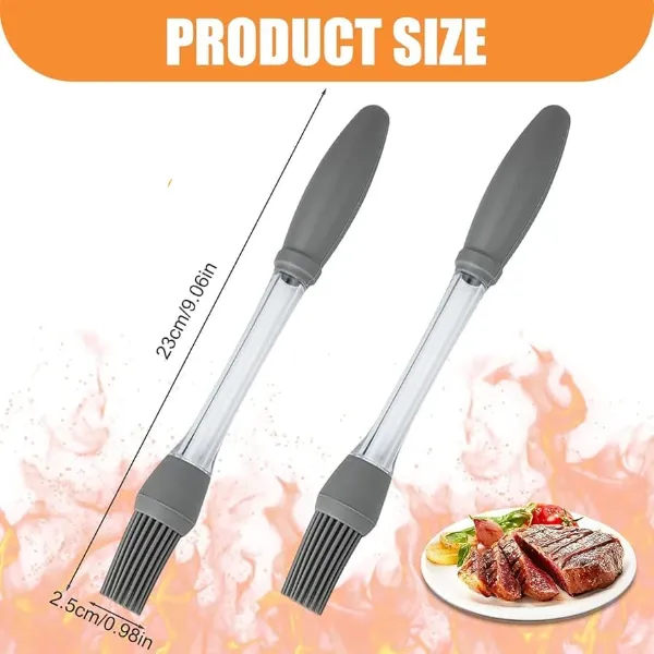 Silicone pastry oil brush