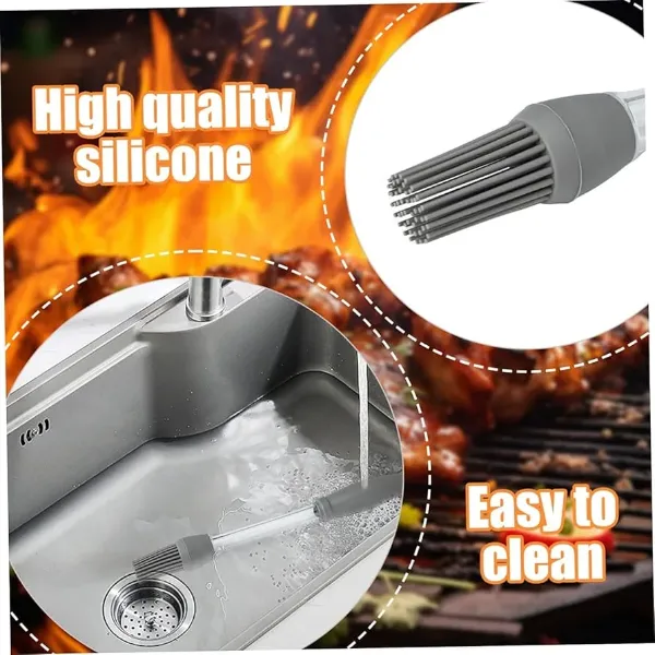 Durable silicone baking brush