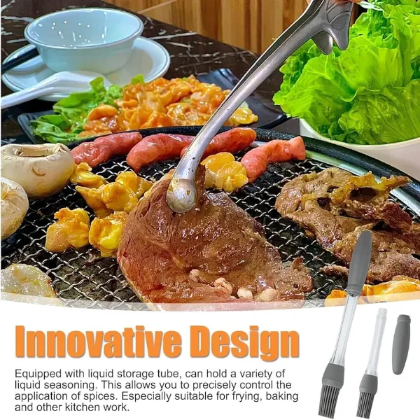 Heat-resistant silicone grill brush