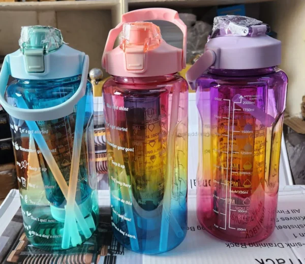 3-in-1 motivational water bottle