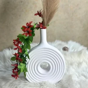Spiral Donut Design Decorative Vase