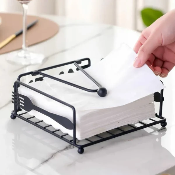 Cuisine Metal Napkin Holder