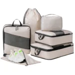 Space-saving suitcase packing cubes