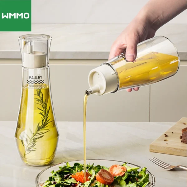 Non-drip oil pouring bottle