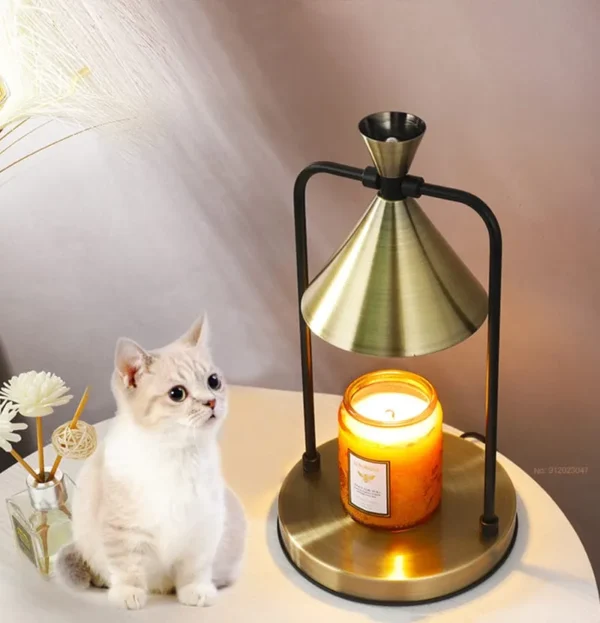 Flameless wax melting lamp