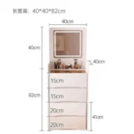 Makeup dresser with built-in light