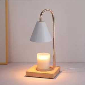 wood base candle warmer