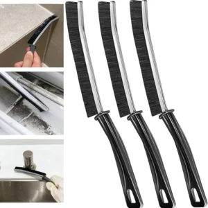 Hard bristled crevice brush