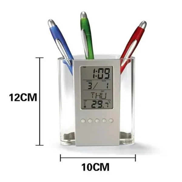 Electronic desk organizer with timer