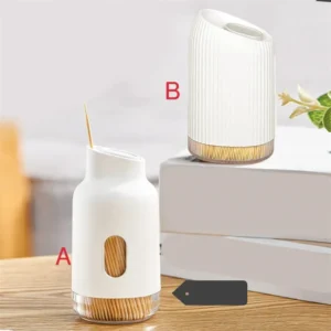 White minimalist toothpick case