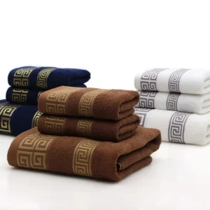 3 Piece Cotton Bath Towel Set 1 Bath Towel