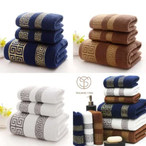Luxury towel set for home or gym