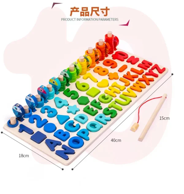 Kids busy board math learning toy