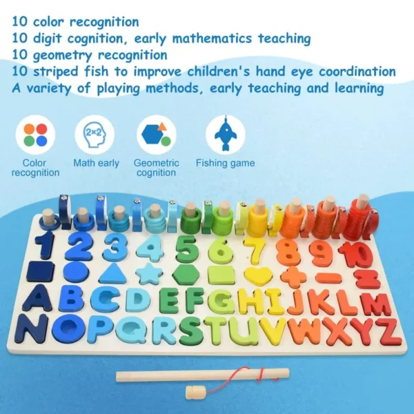 Magnetic fishing game for toddlers